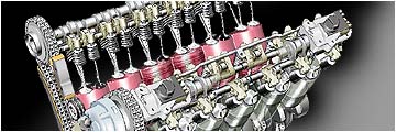 diagram of a Mercedes-Benz engine